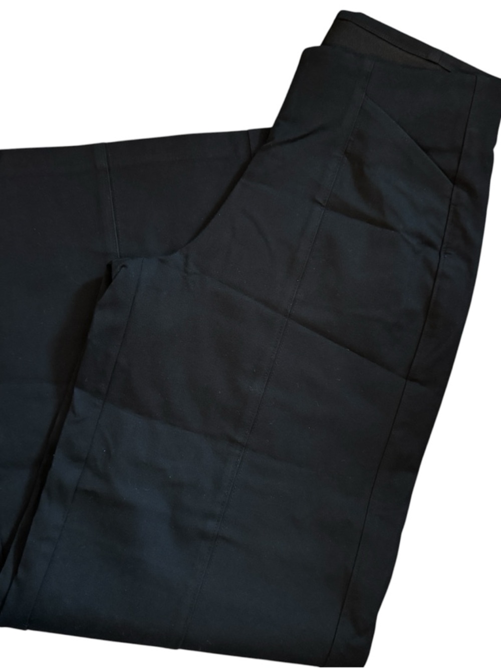 Old Navy Black Pixie High Rise Wide-Leg Comfort Waistband Pants Sz S ~ NEW